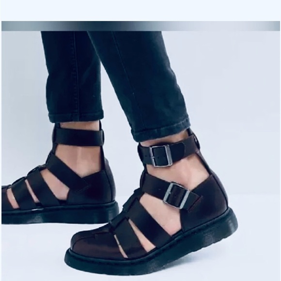 Dr. Martens Geraldo Black Ankle strap Sandal - Picture 1 of 6